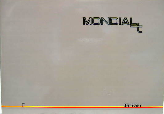 Couverture de 1989 FERRARI MONDIAL T CATALOGUE DE PRESSE
