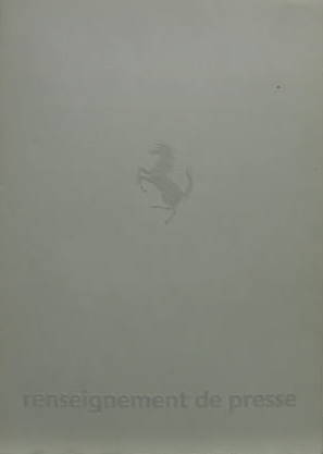 Couverture de 1982 FERRARI LA GAMME MONDIAL 308 400 512 BB 208 TURBO DOSSIER DE PRESSE