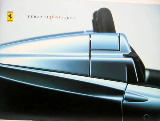 Couverture de 2000 FERRARI 360 SPIDER  CATALOGUE EN MULTILANGUE N°1602/00