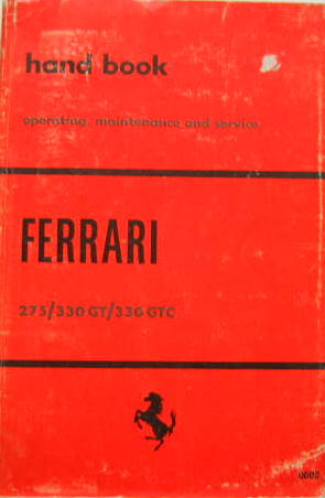 Couverture de FERRARI 275-330GT-330GTC HAND BOOK EN ANGLAIS