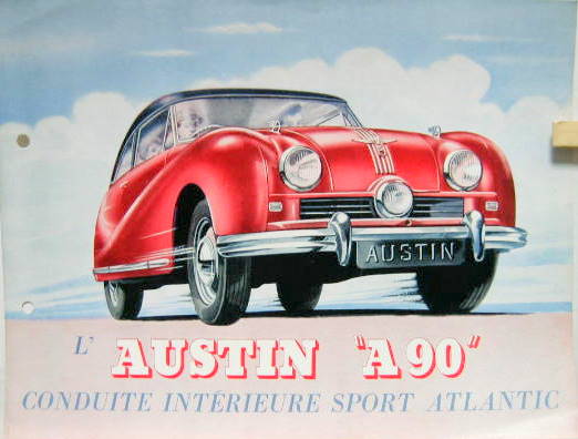 Couverture de AUSTIN A90 ATLANTIQUE CONDUITE INTERIEURE SPORT N°639F2 CATALOGUE