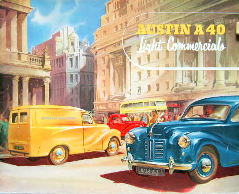 Couverture de AUSTIN A40 LIGHT COMMERCIALS N°865B CATALOGUE EN ANGLAIS