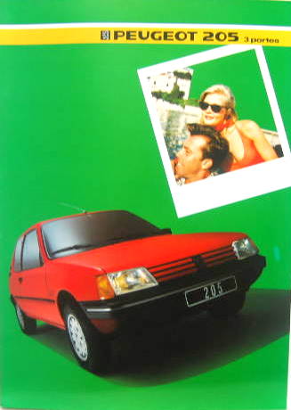 Couverture de 1985 PEUGEOT 205 3 PORTES  CATALOGUE