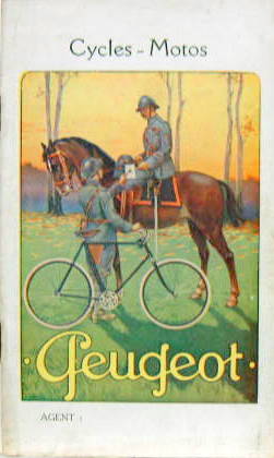 Couverture de 1922 PEUGEOT MOTO 3 HP 1/2 ET 500 CM3 + VELO