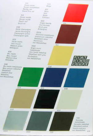 Couverture de 1970-9 FIAT DINO COUPE COLORIS EN PHOTOCOPIE COULEUR