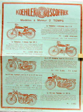 Couverture de 1933 KOEHLER ESCOFFIER GAMME