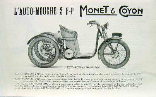 Couverture de MONET GOYON AUTO MOUCHE 2 HP AZ GZ GZA GZC