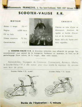 Couverture de SCOOTER VALISE FR FRANCOIS PROSPECTUS