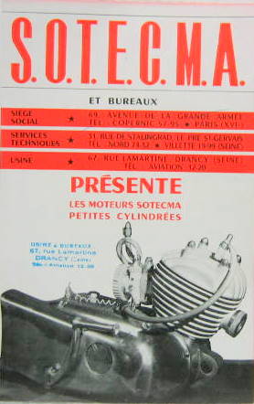 Couverture de SOTECMA MOTEURS  48-60-72 CM3 DEPLIANT