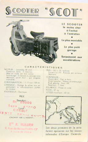 Couverture de SCOOTER SCOT A MOTEUR LAVALETTE