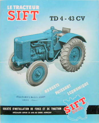 Couverture de TRACTEUR SIFT TD4 43 CV