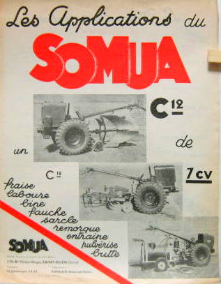 Couverture de TRACTEUR SOMUA C 12 7 CV DE 1957 ET 1052 MOTOCULTEUR F5