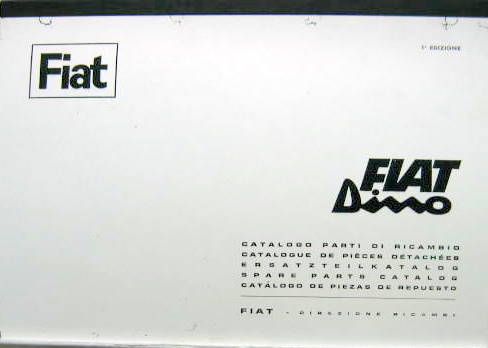 Couverture de FIAT DINO 2 LITRES CATALOGUE DE PIECES DETACHEES 1 ERE EDITION