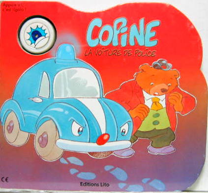 Couverture de 1992 COPINE LA VOITURE DE POLICE LIVRE MUSICAL POUR ENFANTS