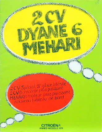 Couverture de 1979 CITROEN 2 CV DYANE MEHARI 1974
BANDE DESSINEE DE FOURNIER