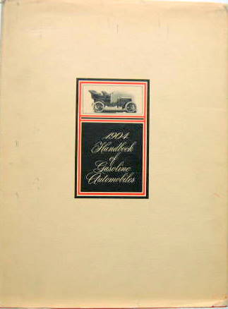 Couverture de 1904 HANDBOOK OF GAZOLINE AUTOMOBILES EN ANGLAIS