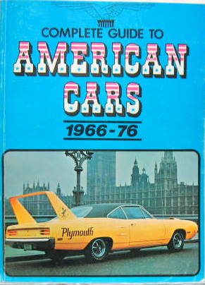 Couverture de 1966 COMPLETE GUIDE TO AMERICAN CARS 1966-76 EN ANGLAIS