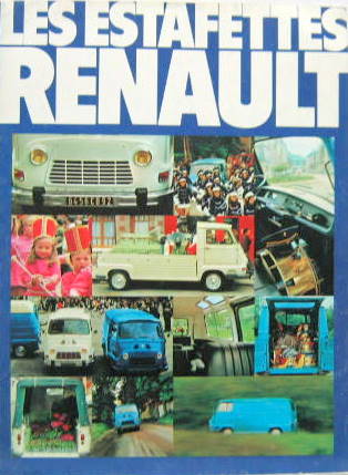 Couverture de 1974 RENAULT ESTAFETTE CATALOGUE REF 1310821