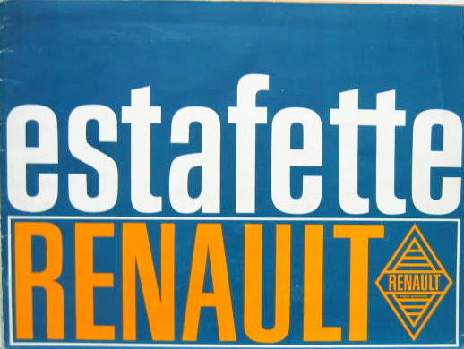 Couverture de RENAULT ESTAFETTE A MOTEUR SIERRA 1100 CM3 CATALOGUE REF M212