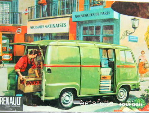 Couverture de RENAULT ESTAFETTE FOURGON CATALOGUE REF 436400403