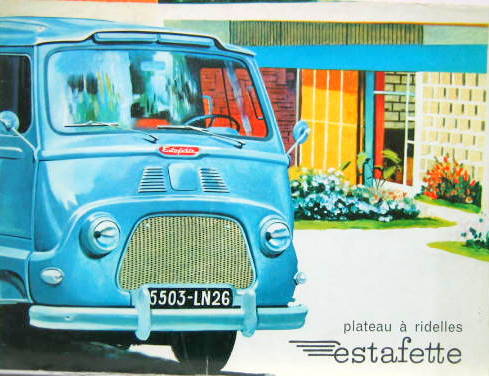 Couverture de RENAULT ESTAFETTE PLATEAU A RIDELLES DEPLIANT