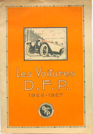 Couverture de 1926-1927 DFP DORIOT FLANDRIN PARANT A COURBEVOIE CATALOGUE
