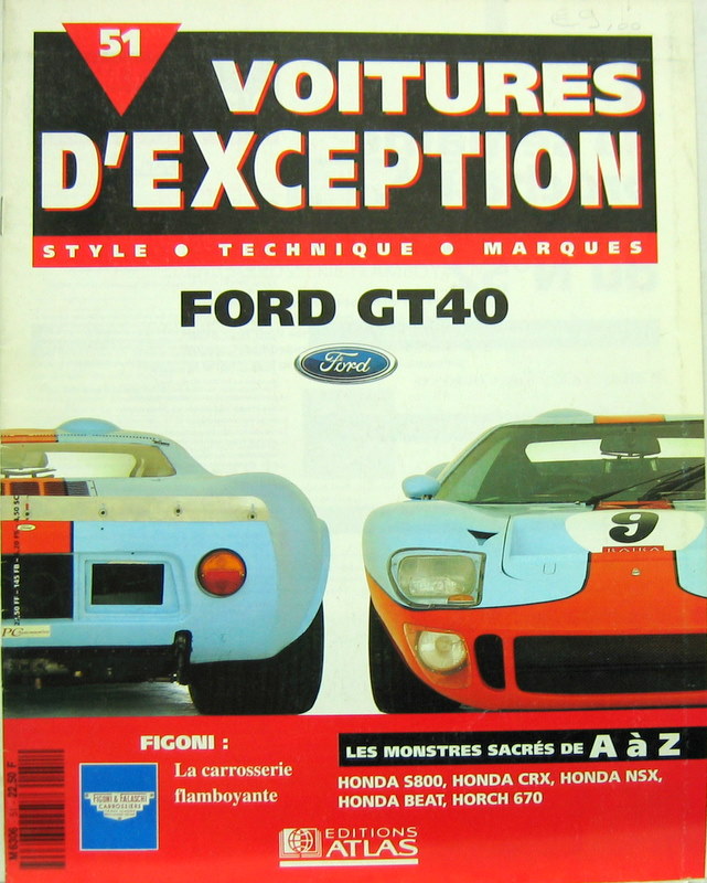 Couverture de FORD GT 40 VOIYURE D'EXEPTION