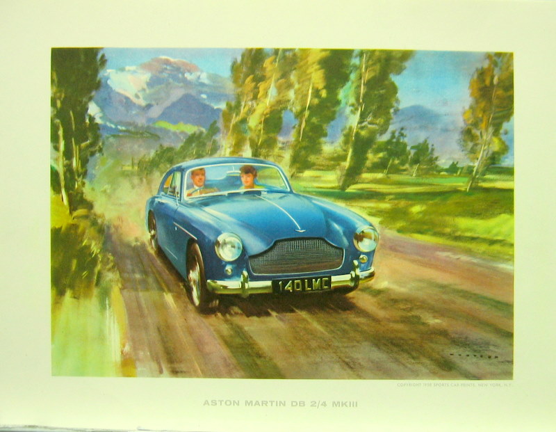 Couverture de ASTON MARTIN DB 2/4 MKIII JOLI DESSIN A ENCADRER