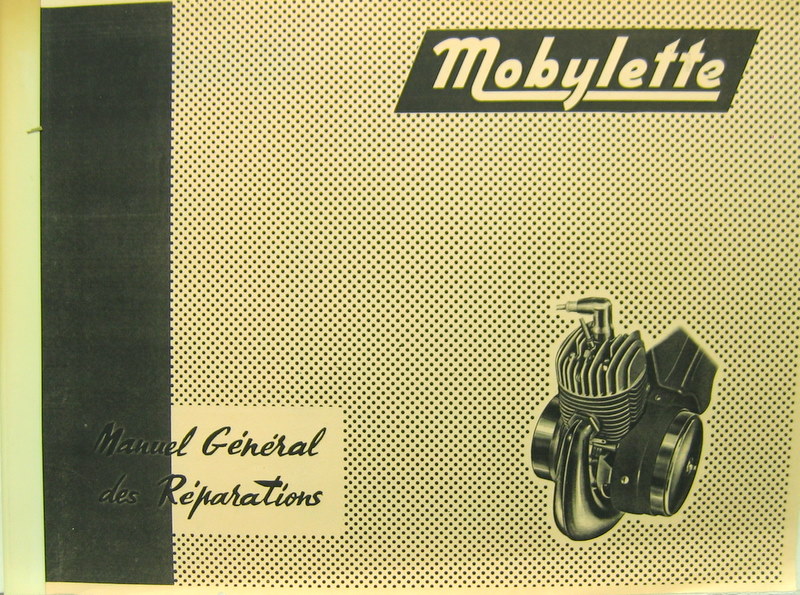 Couverture de MOBYLETTE MANUEL DE REPARATION ENVIRON 1965 SUR MODELES AV 7 MOTEUR FIXE OU ARTICULE