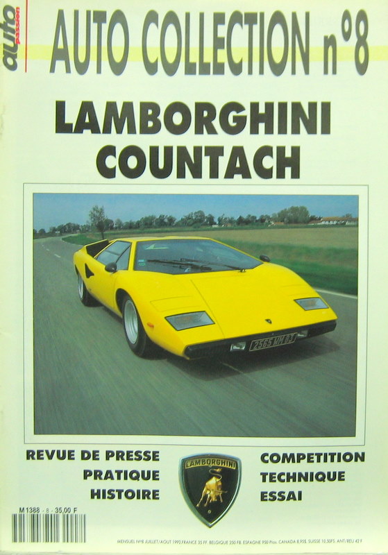 Couverture de LAMBORGHINI COUNTACH  AUTO COLLECTION N°8