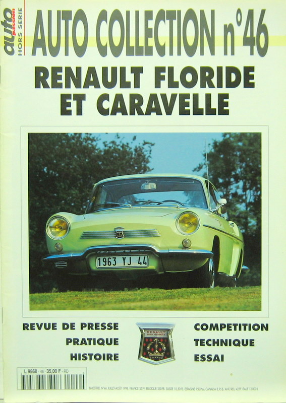 Couverture de RENAULT FLORIDE ET CARAVELLE  AUTO COLLECTION N°46