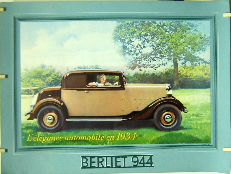 Couverture de BERLIET AFFICHE ORIGINALE DE 1934 ENVIRON