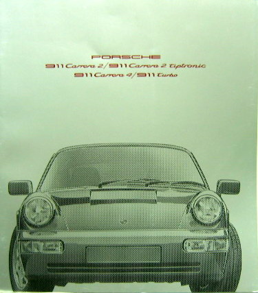 Couverture de 1991 PORSCHE 911 CATALOGUE DE 1990-9 EN FRANCAIS AUSSI DISPONIBLE EN ALLEMAND