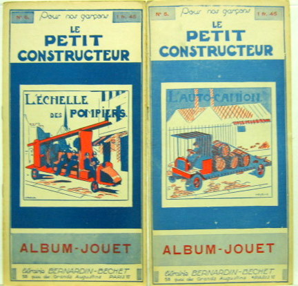 Couverture de ALBUM JOUET DECOUPAGE L'AUTO CAMION OU L'ECHELLE DE POMPIER AU CHOIX N°5 OU N°6