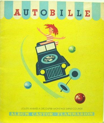 Couverture de ALBUM CASTOR FLAMARION AUTO DE COURSE ET SEMI REMORQUE TRANSPORTS RAPIDES JEEP ET CHARIOT A BAGAGES