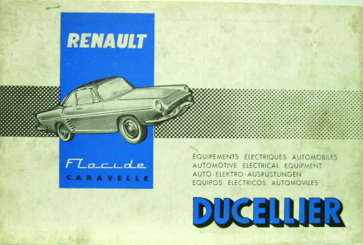 Couverture de FLORIDE ET CARAVELLE 6 ET 12 VOLT EQUIPEMENTS DUCELLIER CARACTERISTIQUES