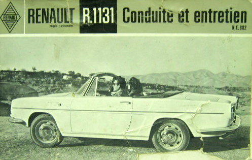Couverture de RENAULT CARAVELLE LIVRET D'ENTRETIEN NE 882 + SUPPLEMENT NOUVEAUX AMENAGEMENTS