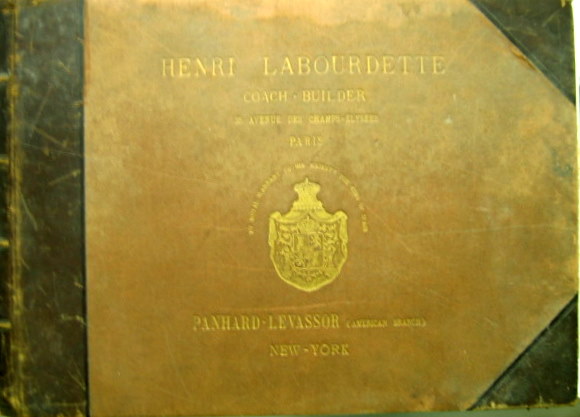 Couverture de 1905 LABOURDETTE COACH BUILDER PANHARD ET LEVASSOR AMERICAN BRANCHE  NEW YORK ALBUM DE 42 PHOTOS DOCUMENT EXEPTIONNEL