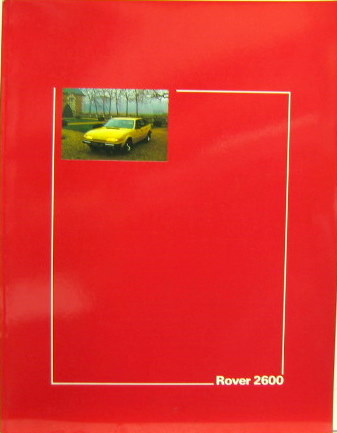 Couverture de 1977 ROVER 2600 DESCRIPTIF DE LA NOUVELLE ROVER POUR LA PRESSE EN FRANCAIS