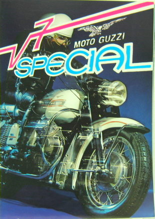 Couverture de GUZZI V7 SPECIAL DEPLIANT EN FRANCAIS ET ANGLAIS