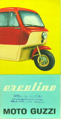Couverture de GUZZI ERCOLINO DEPLIANT EN ITALIEN