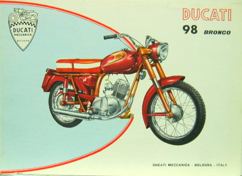 Couverture de DUCATI 98 BRONCO CATALOGUE EN MULTILANGUES