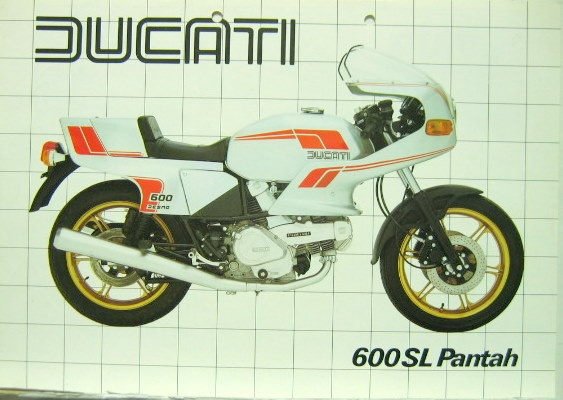 Couverture de DUCATI 600 SL PANTAH PROSPECTUS EN ITALIEN ET ANGLAIS