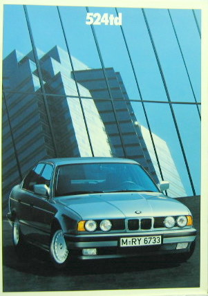 Couverture de 1989-2 BMW 524 td CATALOGUE N°911050730