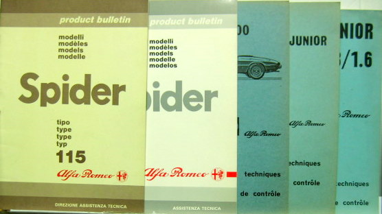 Couverture de ALFA ROMEO SPIDER DONNEES TECHNIQUES