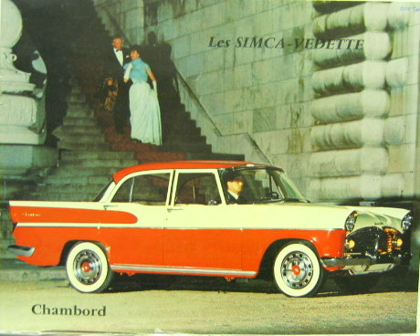 Couverture de SIMCA VEDETTE PRESIDENCE CHAMBORD MARLY CATALOGUE