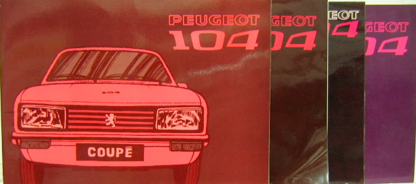Couverture de PEUGEOT 104 DESCRIPTIF TECHNIQUE ET CARACTERISTIQUES