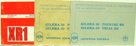 Couverture de GILERA  LIVRET D'ENTRETIEN