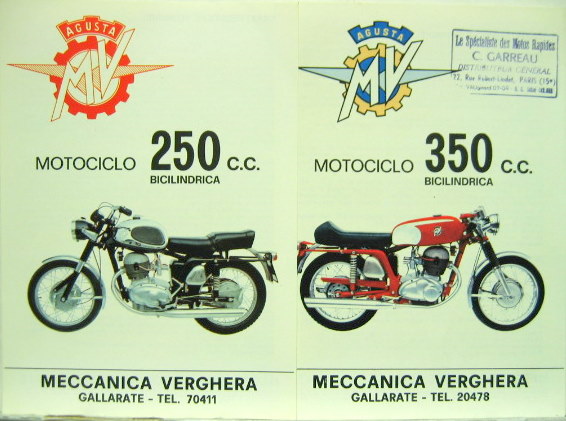 Couverture de MV 250-350 CC BICILINDRICA PROSPECTUS EN ITALIEN