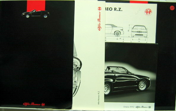 Couverture de 1992-10 ALFA ROMEO RZ DOSSIER DE PRESSE EN FRANCAIS